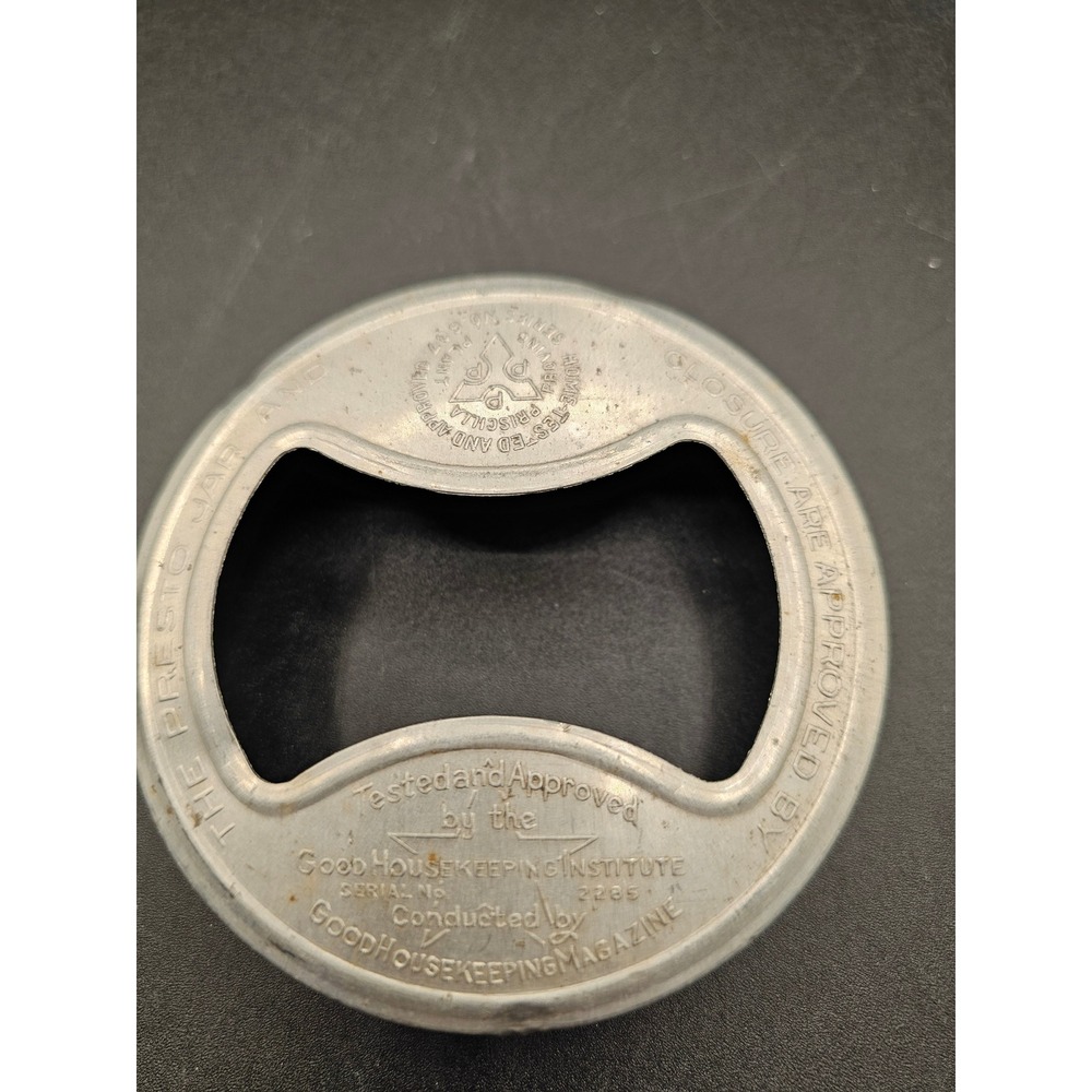 Vintage Presto Jar and Closure Opener Aluminum Good Housekeeping Approved Tool